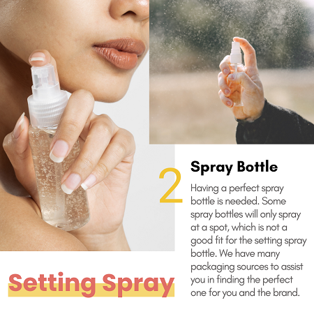 Paket ini adalah salah satu poin penting untuk setting spray yang sukses